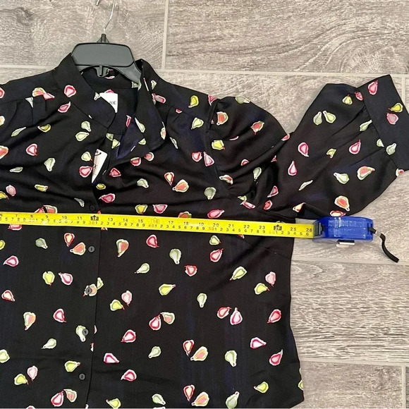 NWT Nic + Zoe Party Pears Button-Front Top (1X) - Picture 11 of 12